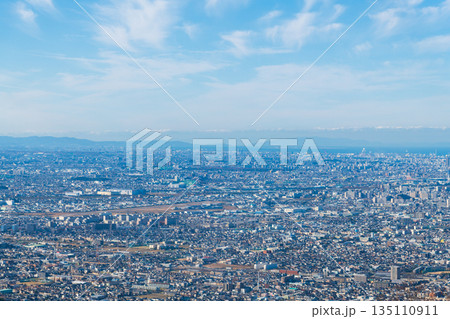 信貴生駒スカイラインから眺める大阪平野の風景 135110911