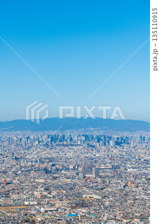 信貴生駒スカイラインから眺める大阪平野の風景 信貴生駒スカイラインから眺める大阪平野の風景 135110915