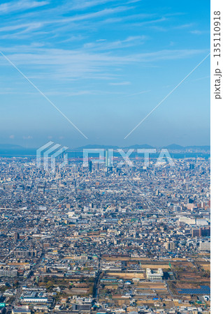 信貴生駒スカイラインから眺める大阪平野の風景 信貴生駒スカイラインから眺める大阪平野の風景 135110918