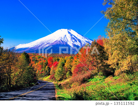 アメリカ・ニュイングランド地方の美しい紅葉風景 アメリカ・ニュイングランド地方の美しい紅葉風景 135111592