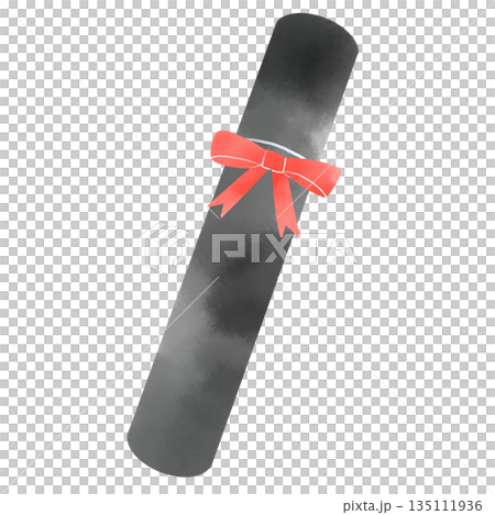 Watercolor graduation certificate illustration, red ribbon certificate envelope, graduation ceremony image material Watercolor graduation certificate illustration, red ribbon certificate envelope, graduation ceremony image material 135111936