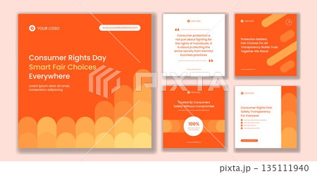 Human Rights Day Flat Cartoon Hand Drawn Background for Social Media Post Illustration 135111940