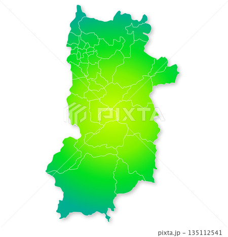 奈良県と市町村地図 奈良県と市町村地図 135112541