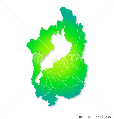 滋賀県と市町村地図 135112639