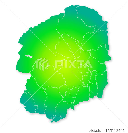 栃木県と市町村地図 135112642