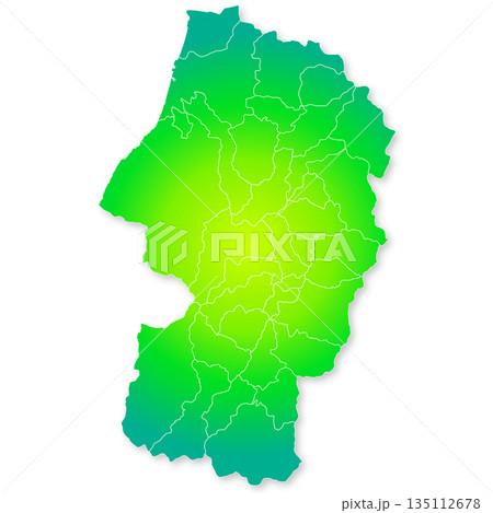 山形県と市町村地図 135112678