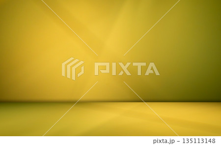 Yellow Background Wall Studio Room Solid Kitchen Podium Floor Backdrop Product Scene Shadow Loft Stage Orange Summer Platform Gold Interior Abstract Mockup Tropical Cement Minimal Marble Desk. 135113148