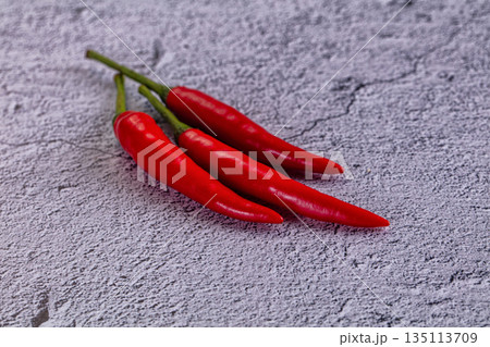 Fresh hot and spicy chili pepper Fresh hot and spicy chili pepper 135113709