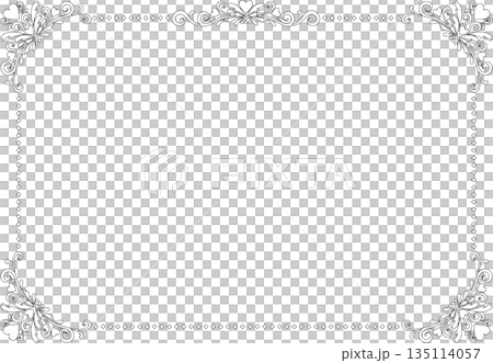 198 年復古書法風格邊框(裝飾邊框、裝飾畫框、心形、線條畫、黑白) 198 年復古書法風格邊框(裝飾邊框、裝飾畫框、心形、線條畫、黑白) 135114057