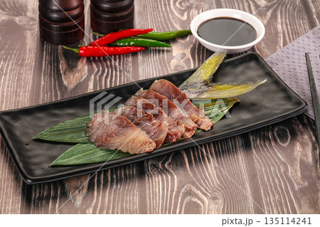 Raw yellowtail fresh fish sashimi Raw yellowtail fresh fish sashimi 135114241