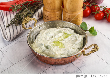 Greek feta dip with oil Greek feta dip with oil 135114242