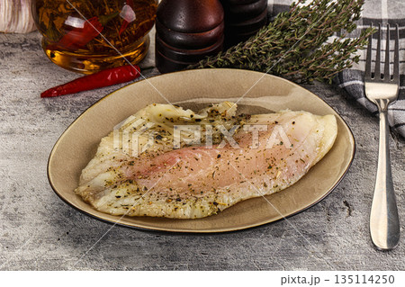 Baked tilapia fish with spices Baked tilapia fish with spices 135114250