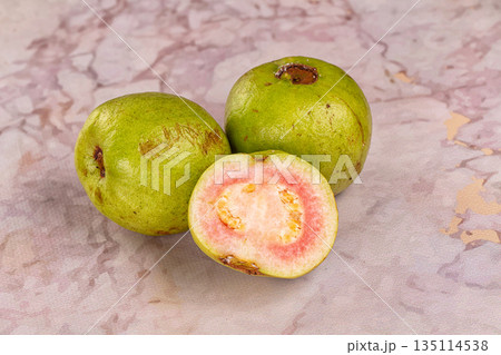 Fresh sweet juisy tropical guava Fresh sweet juisy tropical guava 135114538