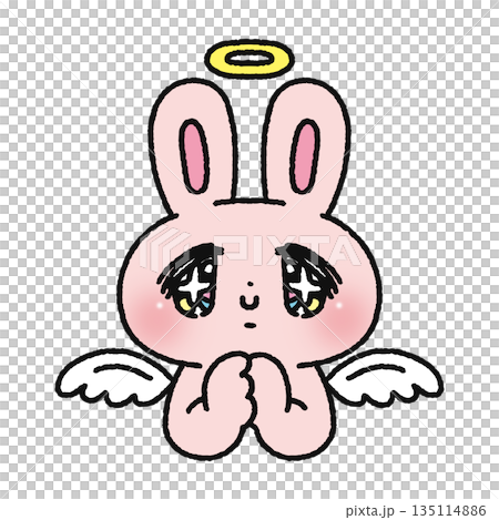 ゆめかわ天使なウサギ ゆめかわ天使なウサギ 135114886