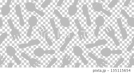 食器のアイコンのシームレス背景画像。 135115654