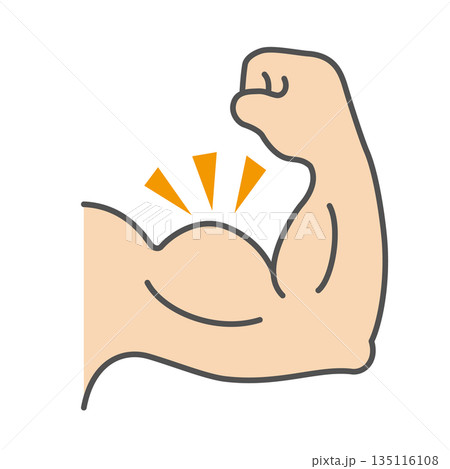 力こぶのアイコン 135116108