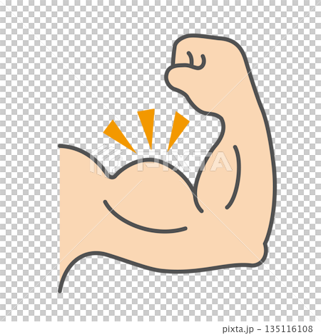 力こぶのアイコン 135116108