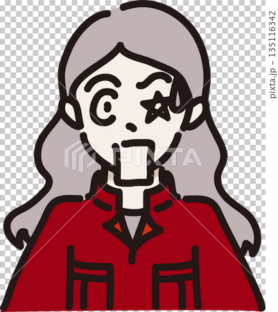 圖解:一位身穿紅色工作服的女士,表情非常驚訝。 圖解:一位身穿紅色工作服的女士,表情非常驚訝。 135116342