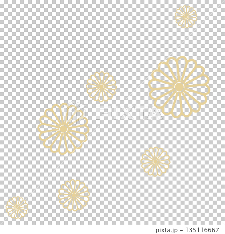 薄い黄色のたくさんの花 薄い黄色のたくさんの花 135116667