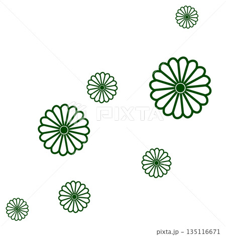 緑色のたくさんの花 緑色のたくさんの花 135116671
