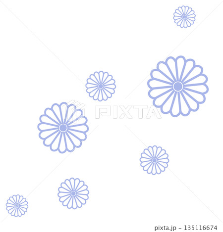 薄い青色のたくさんの花 薄い青色のたくさんの花 135116674