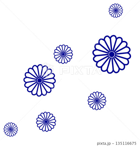 青色のたくさんの花 青色のたくさんの花 135116675
