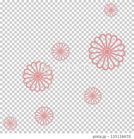 ピンク色のたくさんの花 ピンク色のたくさんの花 135116678