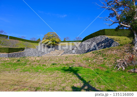 横須賀城跡　玉石積み　掛川市 135116800