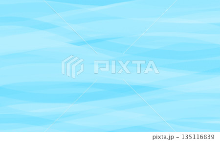 ゆらめく波のような水色背景 135116839
