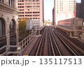 Chicago downtown railway 135117513
