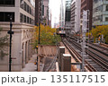 Chicago downtown railway 135117515