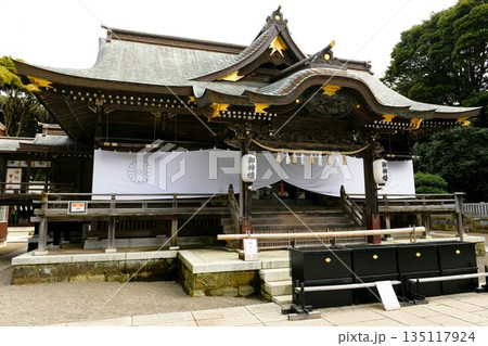 【ひたちなか市「酒列磯前神社」拝殿】 【ひたちなか市「酒列磯前神社」拝殿】 135117924
