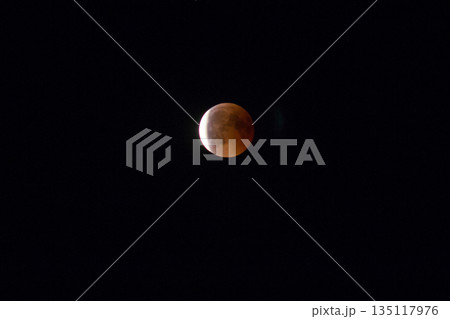 Lunar eclipse in summer in the Achterhoek in Doetinchem 135117976