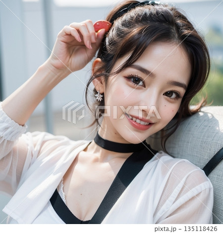 リゾート・・・で、かわいい笑顔 135118426