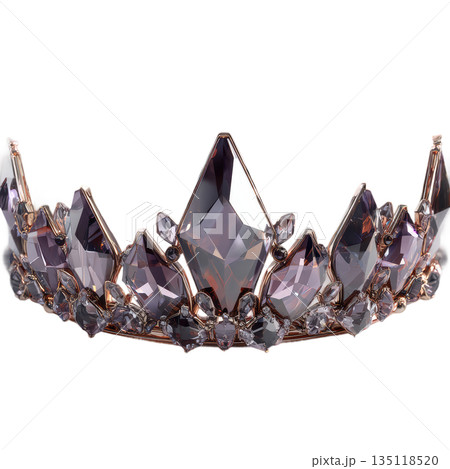 Sparkling royal diamond tiara radiating elegance and luxury, perfect for a queen's coronation or a fairytale wedding, capturing dreams of grandeur and prestige. 135118520