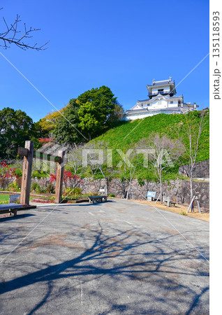掛川城 天守閣 花広場(本丸広場) 掛川市 掛川城 天守閣 花広場(本丸広場) 掛川市 135118593