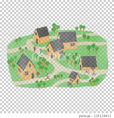 Apartment building illustrations 135119411