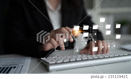 Digital File Directory and Folder Organization Structure Latch 135119421