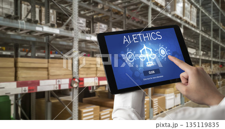 AI ethics responsibility standard law and rules on computer screen brisk AI ethics responsibility standard law and rules on computer screen brisk 135119835