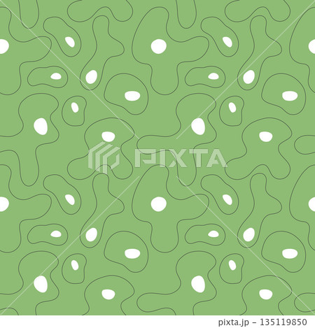 pseudocellular structures pattern, green background. 135119850