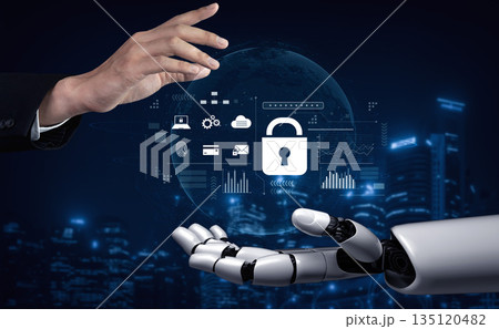 AI-Powered Cyber Lock Visualization Vouch 135120482