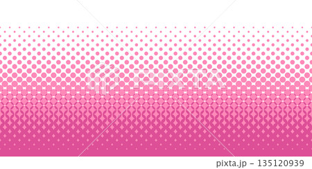 ハーフトーンのドットのシームレスな背景画像。 135120939