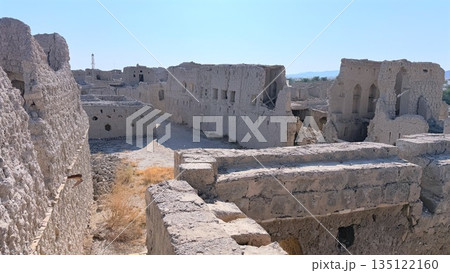 Bright Courtyard With Ancient Walls, Luminous Open Area Featuring Weathered Walls And Layered Terraces, Radiant Courtyard Of Old Fortress With Varied Levels And Shadows Emphasizing Its History 135122160