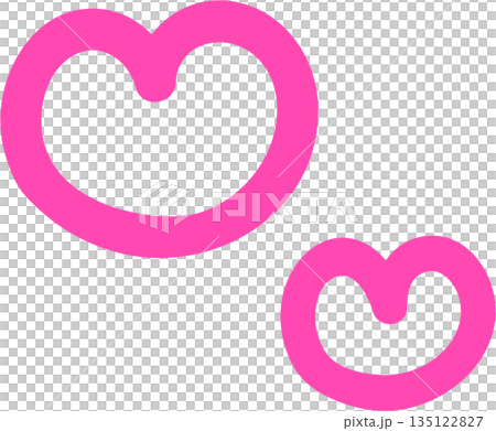 Hand-drawn line round heart vector illustration Hand-drawn line round heart vector illustration 135122827