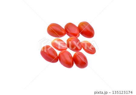 Cherry Tomatoes Isolated on a White Background Cherry Tomatoes Isolated on a White Background 135123174
