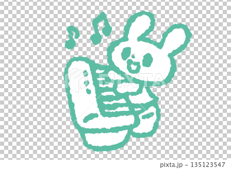 オルガンを弾くうさぎ 135123547