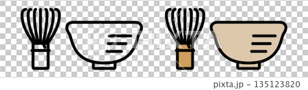 茶道のアイコン。 135123820