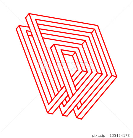 Impossible shapes. Logo. Sacred geometry...のイラスト素材 [135124178] - PIXTA