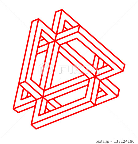 Impossible shapes. Sacred geometry. Optical...のイラスト素材 [135124180] - PIXTA