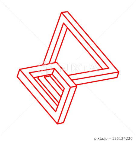 Impossible optical illusion shapes. Logo. Optical art objects. Impossible figure. Escher style. Geometry. Impossible optical illusion shapes. Logo. Optical art objects. Impossible figure. Escher style. Geometry. 135124220